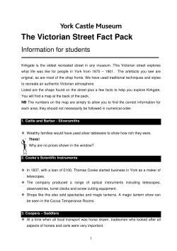 The Victorian Street Fact Pack