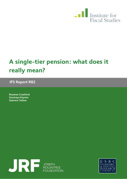 A single-tier pension: what does it really mean?