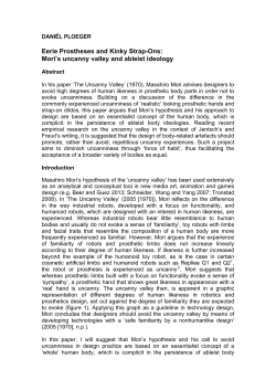 Eerie Prostheses and Kinky Strap-Ons