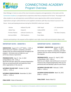 connections academy - WOHS Panther Pipeline