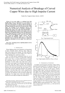 Numerical Analysis of Breakage of Curved Copper Wires due to