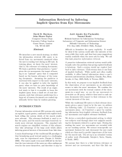 Information Retrieval by Inferring Implicit Queries from Eye Movements