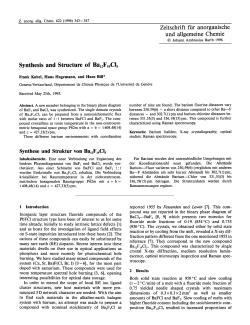 Synthesis and Structure of Ba,,F,,Cl,