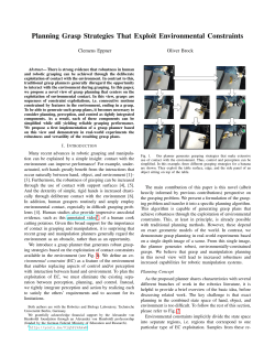 Planning Grasp Strategies That Exploit Environmental Constraints