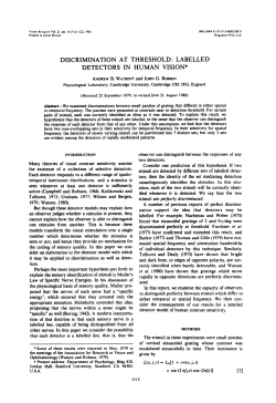 DISCRIMINATION AT THRESHOLD: LABELLED DETECTORS IN