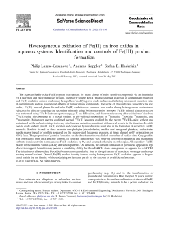Heterogeneous oxidation of Fe(II) on iron oxides in aqueous