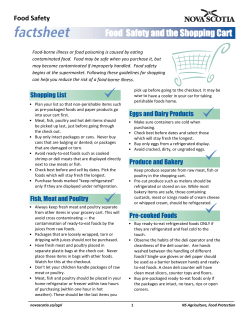 Food Safety and the Shopping Cart