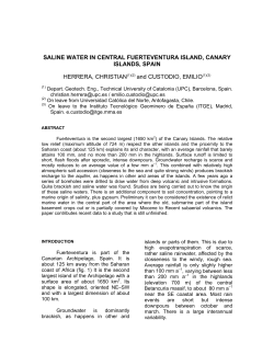 Herrera, C., Custodio, E. - Salt Water Intrusion Meeting website