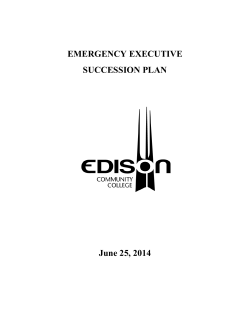 EMERGENCY SUCCESSION PLAN