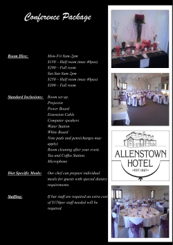 Conference Package - Allenstown Hotel, Rockhampton
