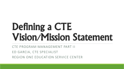 CTE Mission Statements