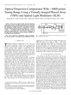 Optical Dispersion Compensator With >4000-ps