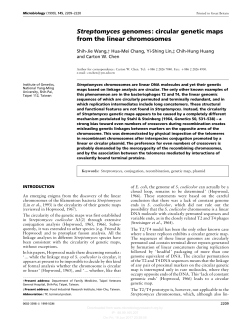 circular genetic maps from the linear chromosomes