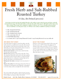 Fresh Herb and Salt-Rubbed Roasted Turkey