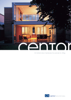 E2 bifold door hardware for panels to 40kg