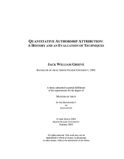 Quantitative authorship attribution: A history and an evaluation of