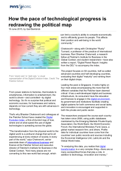 How the pace of technological progress is redrawing the political map