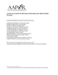 an evaluation of 2016 election polls in the united states