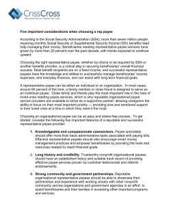 Five Important Considerations When Choosing a Representative