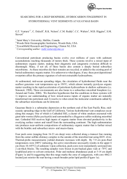 searching for a deep biosphere, hydrocarbon