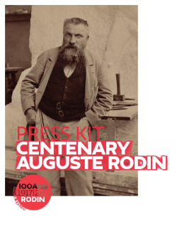 press kit - Mus&eacute;e Rodin