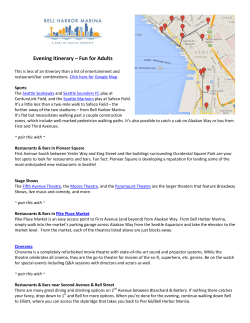 Evening Itinerary &ndash; Fun for Adults