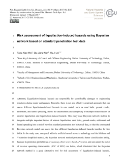 Risk assessment of liquefaction-induced hazards using Bayesian