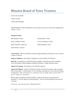 1-21-15 - Newport Township Minutes Regular Meeting