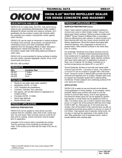 okon s-20&trade; water repellent sealer for dense concrete - Rust