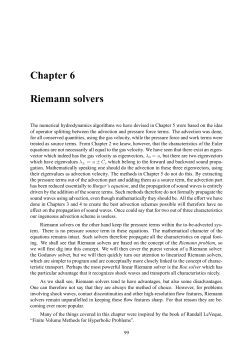 Chapter 6 Riemann solvers