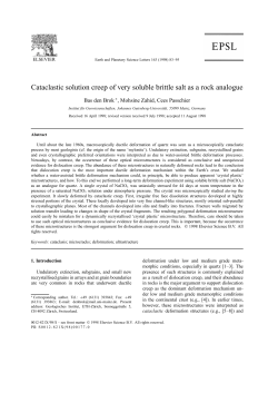Cataclastic solution creep of very soluble brittle salt as a