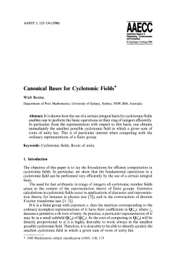 Canonical bases for cyclotomic fields