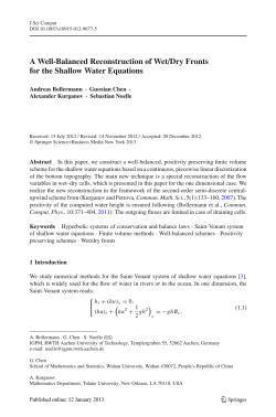 A Well-Balanced Reconstruction of Wet/Dry Fronts for the Shallow
