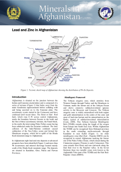 Lead and Zinc in Afghanistan