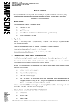 MUSEUM COPYRIGHT This paper simplifies the confusing bundle