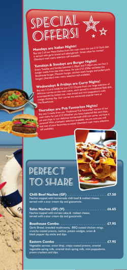 special offers! - Lakeside Holiday Park