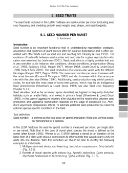 5. seed traits - Uni Oldenburg