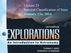 Spectral Classification