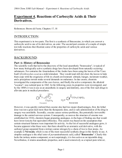 Expt 4. - McMaster Chemistry
