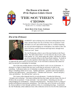 April 2014 - All Saints Anglican Church, Aiken, SC