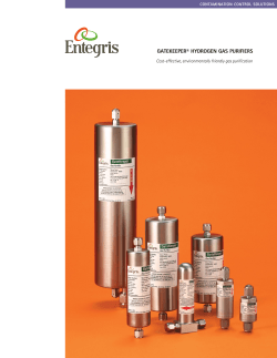 GateKeeper® Hydrogen Gas Purifiers