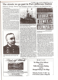 l`he streets we go past in Port- Jefferson Station