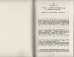 5 Women and Militant Citizenship in Revolutionary Paris