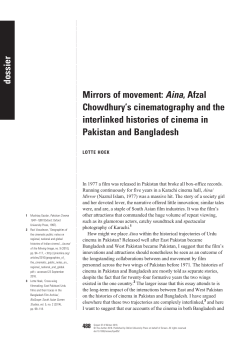 Mirrors of movement: Aina, Afzal Chowdhury`s
