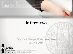 Interviews