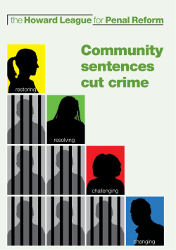 Community sentences cut crime