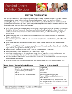 Dealing with diarrhea during chemo and