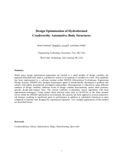 Design Optimization of Hydroformed Crashworthy Automotive Body