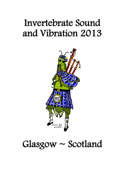 Here - Invertebrate Sound and Vibration 2013