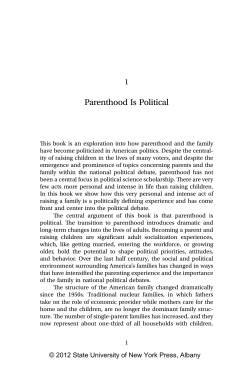 The Politics of Parenthood